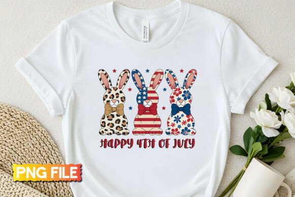 A Graphic Designer’s Take on the Patchwork Bunny Patriotic PNG