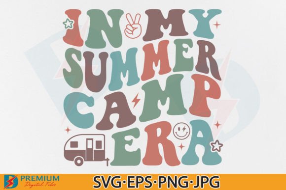 A Summer Camp Era Graphic for Vintage T-Shirt Designs