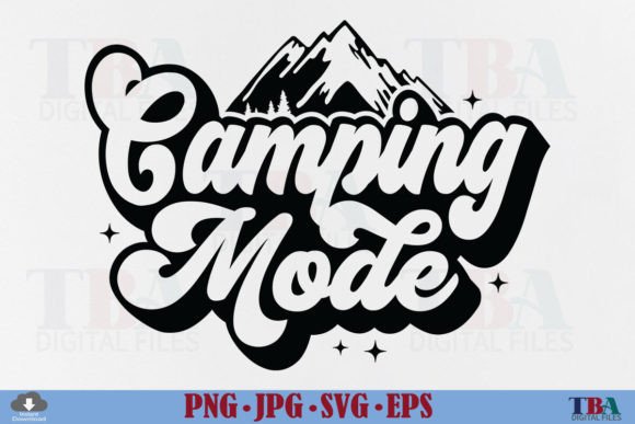 Camping Mode: A Versatile Graphic for Lifestyle Blogs & T-Shirt Designs
