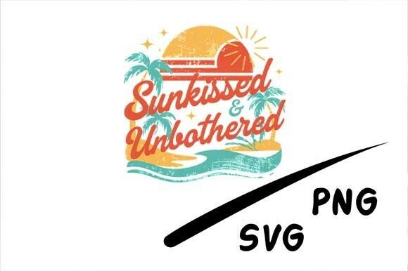 Sunkissed and Unbothered: A Retro Graphic for Freebies