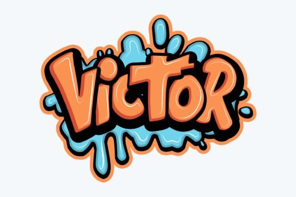 Testing Victor’s Graffiti Lettering as a Commercial Graphics Freebie